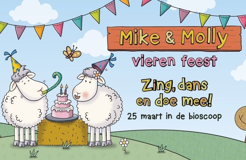 Eerste bioscoopfilm voor populaire schaapjes Mike & Molly